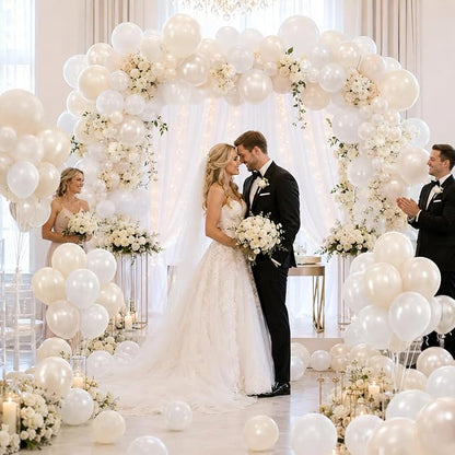 Pearl White Balloons - Image 4