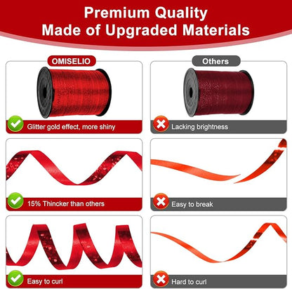 500 Yards Silver Shiny Curling Ribbon Metallic Balloon Roll - Image 3