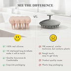 Luxury Shampoo Brush, Scalp Massager and Exfoliator Features Soft Bristles to Aid in Dandruff Relief, Increase Circulation, Stimulate Hair Growth for Healthy Looking Hair