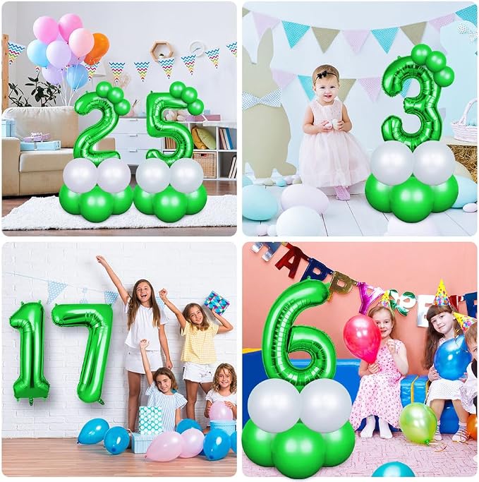 OFFCUP 40 Inch Green Number 13 Balloon - Image 7