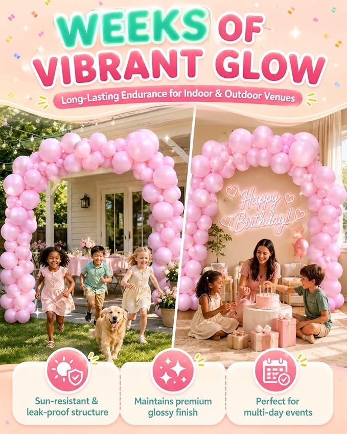 Reusable Balloon Garland 5 Cluster Inflatable Latex Free PVC Clusters Arch Kit - Image 4