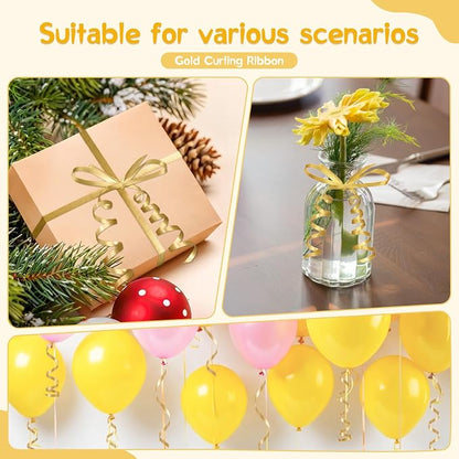 500 Yards Curling Ribbon，Gold Balloon String Ribbon，for Gift Wrapping，Party - Image 4