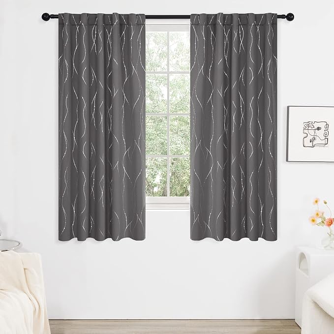 Deconovo Blackout Back Tab Curtains - Image 2