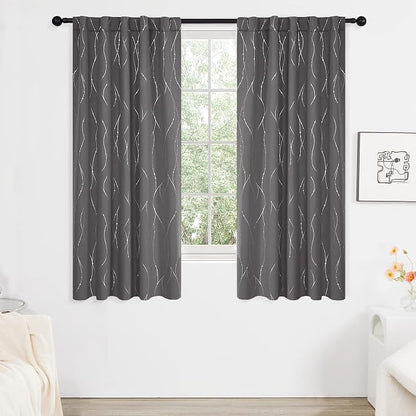 Deconovo Blackout Back Tab Curtains - Image 2