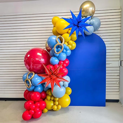 Red Blue Yellow Balloon Arch Kit - Image 6