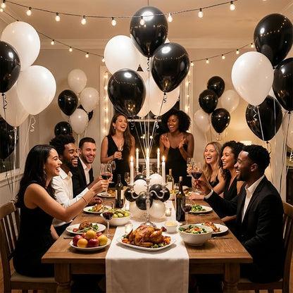 Black and White Balloons Arch Kit - Image 2