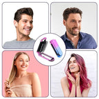 Travel Hair Brush with Mirror,2 Pack Folding Hair Brush Travel Size Hair Massage Comb Compact Hair Brush Foldable Pocket Hairbrush for Women and Men, Hair Styling Tools (Pink & Gradient)