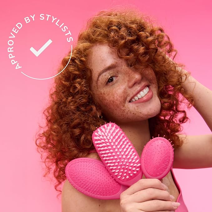 Wet Brush Original Detangler - Ultra-Soft Bristles for Effortless, Pain-Free Brushing - Glides Through Wet, Dry, or Damaged Hair - Perfect for Women, Men & All Hair Types - Amazon Exclusive Red
