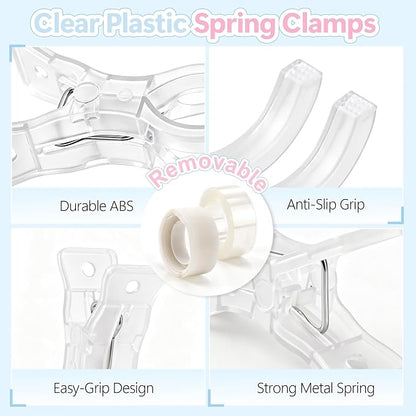 Balloon Arch Kit with 10 Clear Spring Clamps & Decorating Supplies | Complete - Image 4