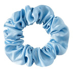Mulberry Silk Hair Scrunchie, 100% Silk, No Damage for Frizz Prevention, Sleep Scrunchie, Hair Accessories for Women (Light Blue)-1pcs