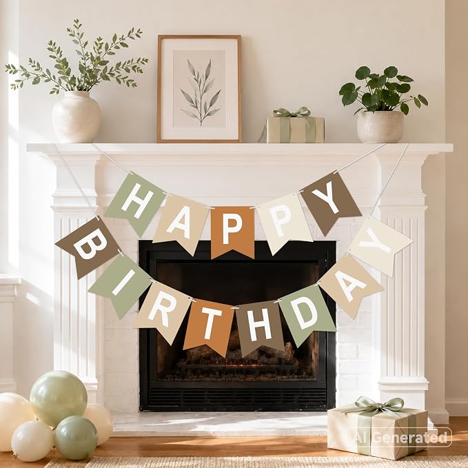 Happy Birthday Banner Birthday Party Banner NO DIY Happy Birthday Sign | - Image 7