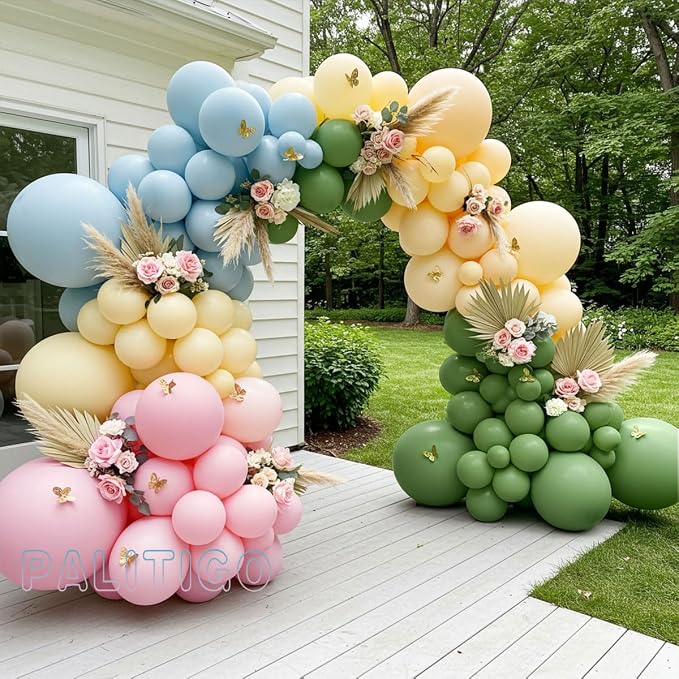 Pastel Balloon Arch Kit for Baby Shower Decorations, Birthday Party, Garden - Image 6