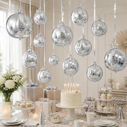 Silver Round Foil Balloons - Image 4