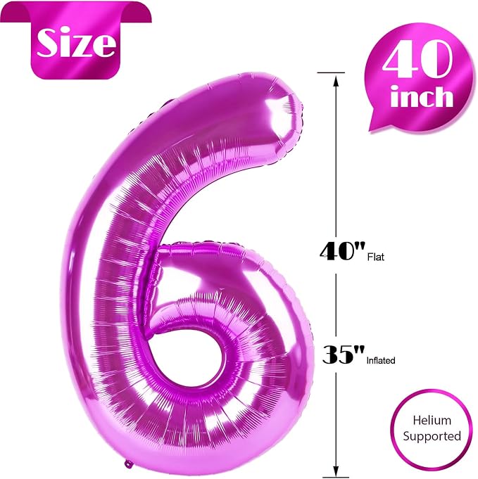Rosy Purple 6 Balloon - Image 5