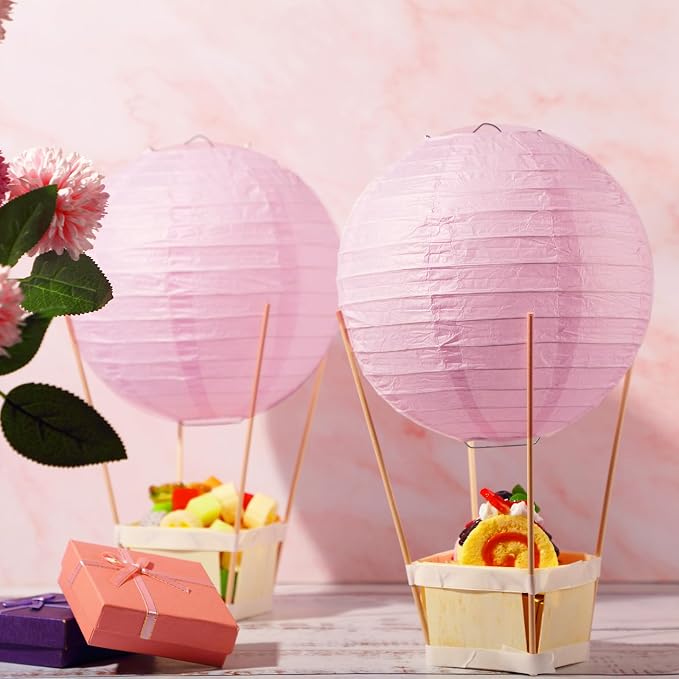 24 Set Hot Air Balloon Table Centerpieces Baby Shower Party Decoration Paper - Image 6