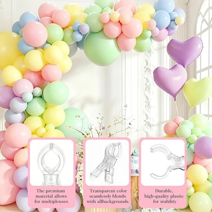 10 Pack Balloon Arch Clips, Large Clear Backdrop Clips - Image 4