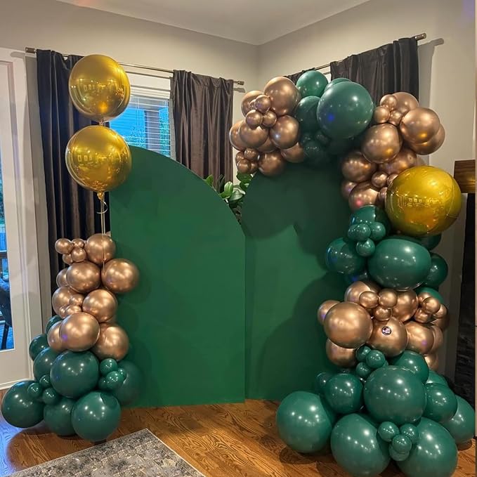 YMSZ Green and Gold Balloons Arch Kit, Different Size, - Image 4