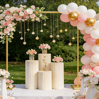 2-in-1 Dual-use Square Balloon Arch Stand Metal Wedding Backdrop Stand Party - Image 7