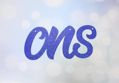 Congratulations Banner Blue Glitter Congratulations Graduation Banner - Image 2