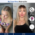 HAIRCUBE Hair Toppers For Women With Thinning 5"*5" Large Base Real Hair Toppers For Women, 14 Inch For Hand-Woven, 60g, Silk, Natural, Realistic, Use Daily, Hairloss, Brown Mixed Blonde, with bangs