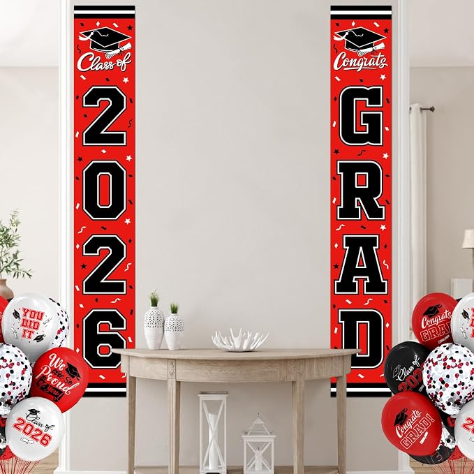 2026 Graduation Decorations, Congrats Grad Banner Backdrop - Image 4