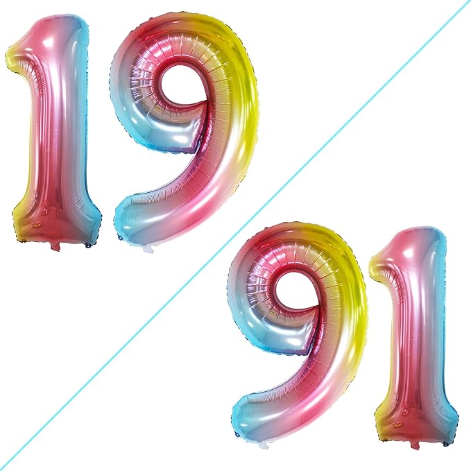 Number 19 Balloons for 19th Birthday Sweet 19 Party Decorations, 42 Inch Jumbo by GOER