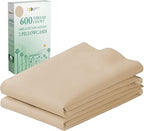 California Design Den Luxuriously Soft Premium 600 Thread Count, 100% Cotton Set of 2 Cases, Crisp Standard Pillow Covers, Fits Standard & Queen Pillows (Golden Tan)