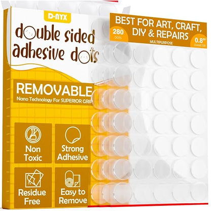 D-NYX Double Sided Tape Sticky Dot Removable Putty No Trace Clear Sticky Tack - Image 9