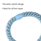 Pastel Hair Ties for Thick Hair, Grab & Go Pony Tube, 15 Pack, Pastel, Thick No-Crease Bands with Strong Hold, Damage-Free Design, Soft Spring Colors | L. Erickson