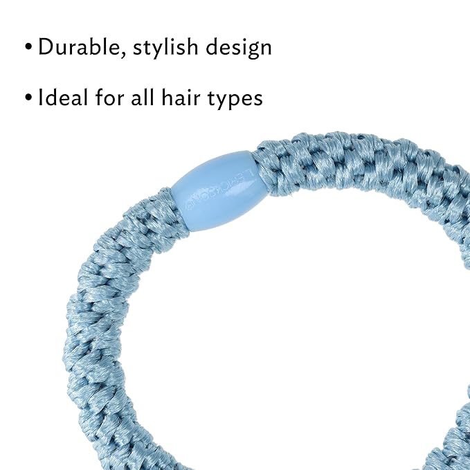 Pastel Hair Ties for Thick Hair, Grab & Go Pony Tube, 15 Pack, Pastel, Thick No-Crease Bands with Strong Hold, Damage-Free Design, Soft Spring Colors | L. Erickson