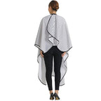Professional Salon Cape Polyester Barber cape Hair Cut Cape,57”x66.8”,Black and White Stripes,C250023B-L