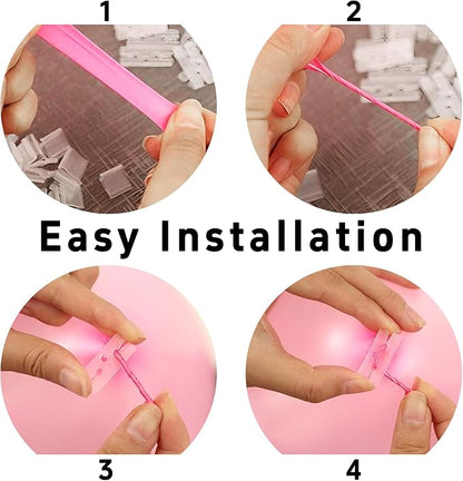 200PCS H-Shaped Transparent Plastic Balloon Clips - Image 6