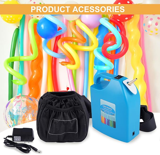 Electric Balloon Inflator Rechargeable, 2 Nozzles, - Image 6