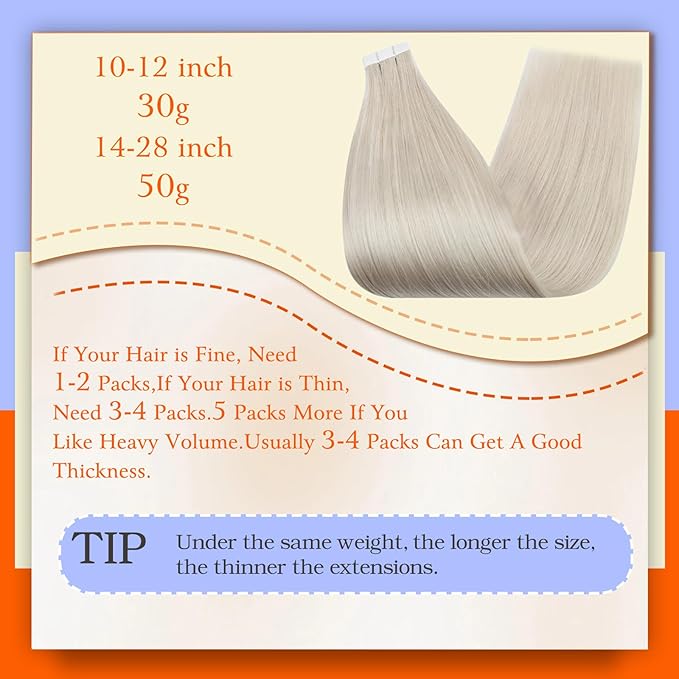 Full Shine Blonde Tape in Hair Extensions Real Human Hair Color 1000 Blonde Hair Extensions Tape in 22Inch Adhesive Long Seamless Skin Weft 100G Straight Extension 40Pcs