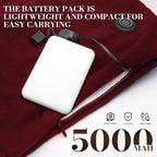 EN'DA professional Heated Scarf for Women and Men with Rechargeable Battery, Winter Electric Scarf for Cold Weather