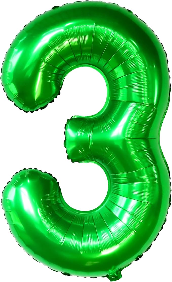 KatchOn, Giant Green Number 3 Balloon - Image 9