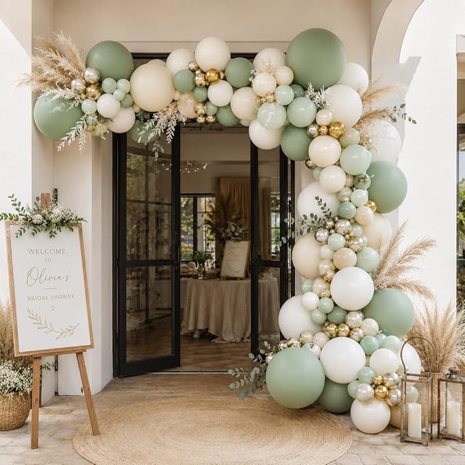 Sage Green Balloon Garland Kit - Image 4