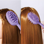 Green Double-sided Hair Brush, Portable Massage Comb