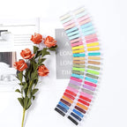 Cinaci 60 Pack/30 Pairs 5 CM 2 Inch Solid Plain Grosgrain Ribbon Cloth Fabric Covered Fully Lined DIY Metal Alligator Hair Clips Duckbill Barrettes Accessories for Baby Girls Toddlers Kids Teens
