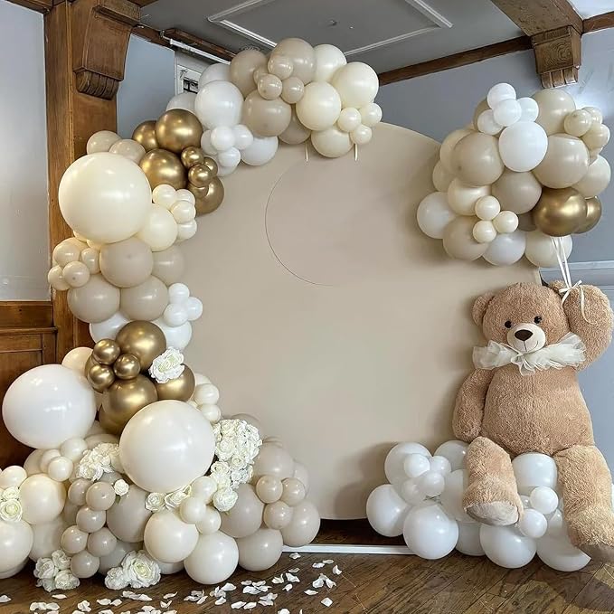 Voircoloria 130pcs Ivory White Balloons Garland Arch Kit, 18 12 10 5 Inch | - Image 5