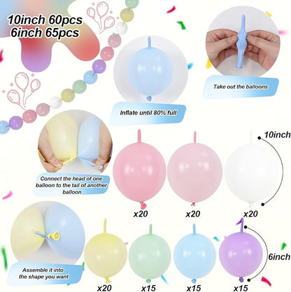 Rainbow Linking Balloons - Image 2