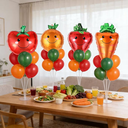 4 Sets Vegetable Fruit Party Balloons Stand Kit - Image 4