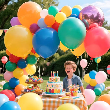 Purple Balloons 18 Inch 12 Pack Large Latex Party Balloons Round Helium Balloon - Image 6