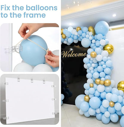 100 Pcs Long Balloons for Tying Balloon Arch and 10 Pcs Arch Clips - Image 4