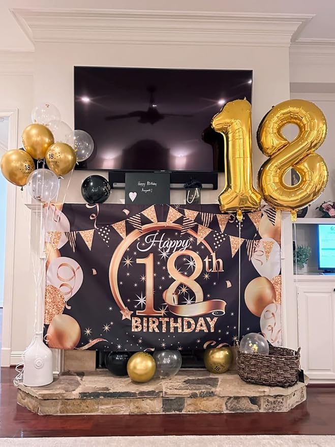 13 Balloon - Golden Birthday Number Balloons, 40 Inch Decorations Men Women | - Image 3