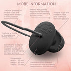 Ear Covers for Shower, Heat and Hair Dye Protection - Black - Waterproof Ear Covers for Washing Hair - Reusable Silicone Ear Caps For Hair Dye - Ear Protectors From Heat Styling and Dryer