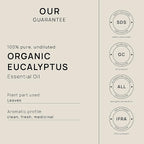 VINEVIDA Organic Eucalyptus Essential Oil 4 oz - Undiluted Organic Eucalyptus Oil 4 oz - DIY Candle Scents for Candlemaking - Bulk Essential Oil for Soap Making (4OZV-OBP-ORG-EUC-120ML)