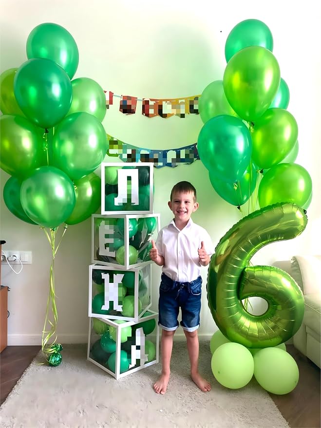 Light Green Number 6 Balloon 40 inch, Birthday Party Balloons Decorations | - Image 4