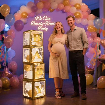 Ledido Baby Boxes with Letters for Baby Shower Decorations - Image 5