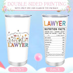 Keluna Laywer Gifts for Women Men - Lawyers Meaningful Birthdays School Graduations Thank You Gift, Motivational Keychain Tumbler Mug Makeup Bag